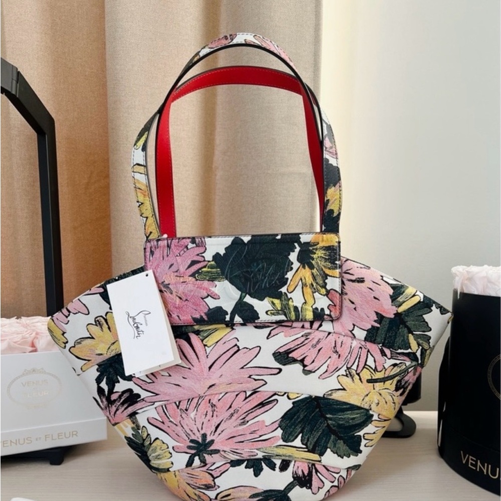 Christian Louboutin Loubishore Floral Tote NEW